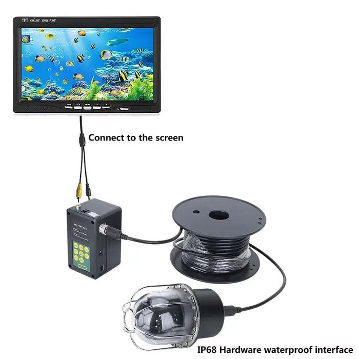 Accessoires caméra de pêche GAMWATER 100m câble - Écran HD 10 pouces pour FX10 FX9D FX7D vision sous-marine