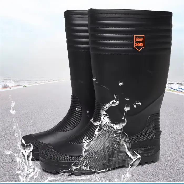 Bottes de pêche hiver imperméables hommes femmes doublure chaude neige antidérapantes