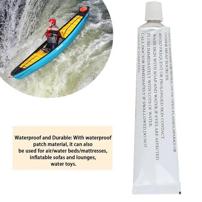 Colle réparation PVC 30ml pour bateau, kayak et piscine - Super glue multifonction étanche et durable