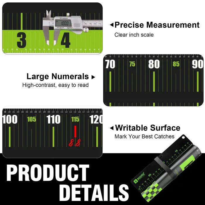 Mètre à poisson pliable PVC RL4 Booms Fishing 150cm étanche ruban mesure longueur 20cm largeur outils pêche