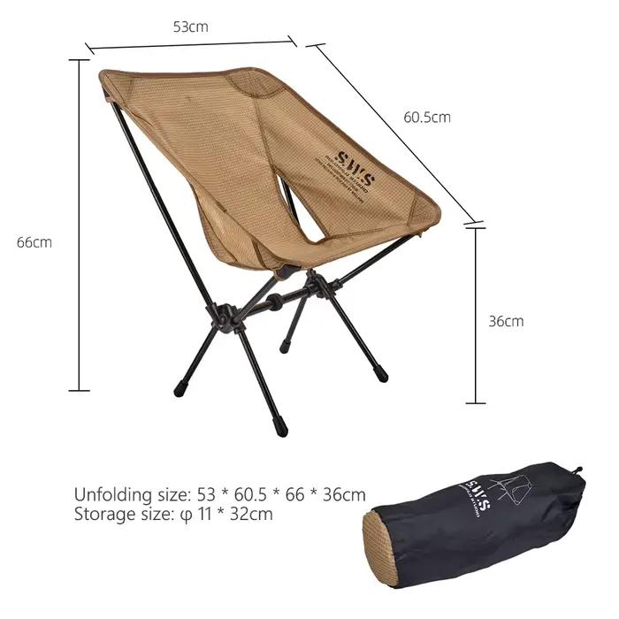 Chaise lune démontable pliante - Siège confortable pour pêche, plage et activités extérieures