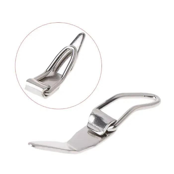 Porte-hameçon pliant inox pour canne à pêche - accessoire rangement appâts et hameçons
