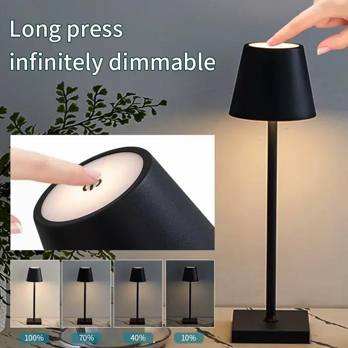 Lampe de table rechargeable LED 3 niveaux pour cabane pêche - Éclairage ambiant bureau club décoration