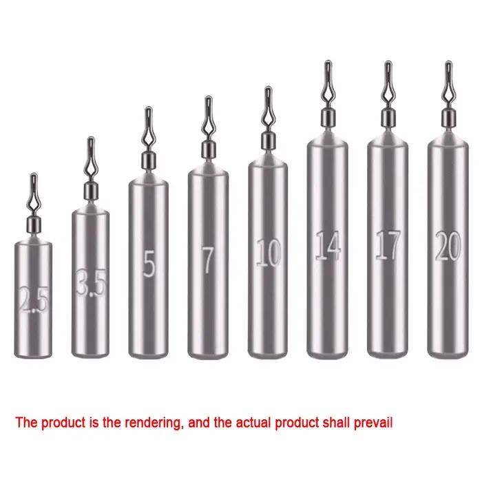 Plombs pêche 5 pièces 2.5g à 20g plombées connecteur souple pour leurres soft baits accessoires montage