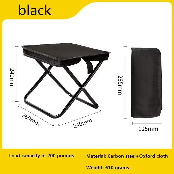 Chaise pliante multifonction ultralégère pour pêche, camping et voyages - Tabouret pliant accessoire pêche