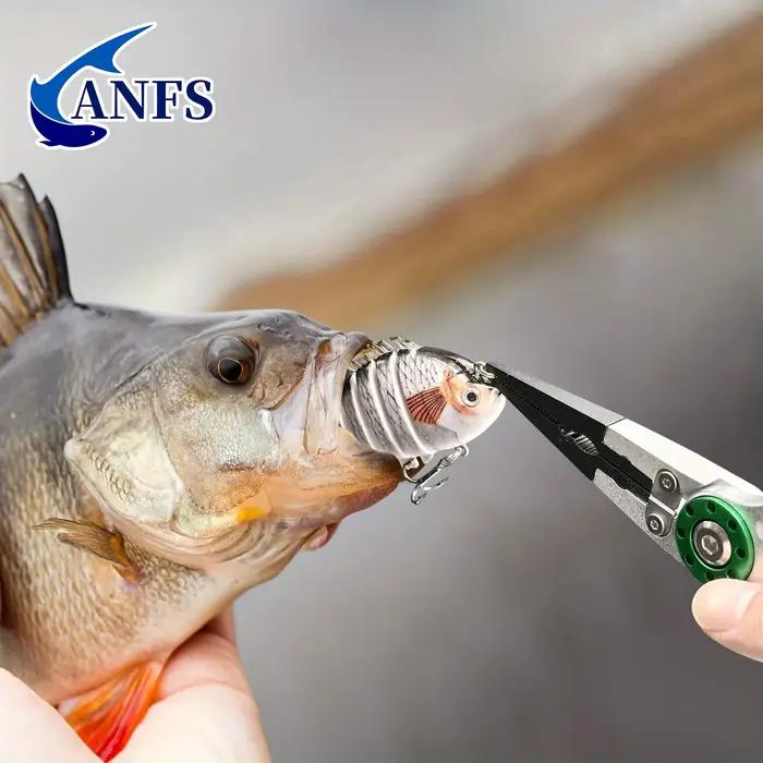 Pince à lèvres ANFS avec balance intégrée 40 livres - Outil de pêche multifonction verrouillable