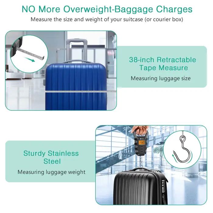 Balance pêche numérique 50kg avec règle intégrée - Pèse-électronique portable pour maison et voyages