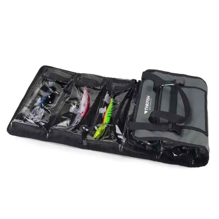 Sac organisateur étanche THKFISH pour poppers et leurres durs avec 7/8 poches pliable grande capacité