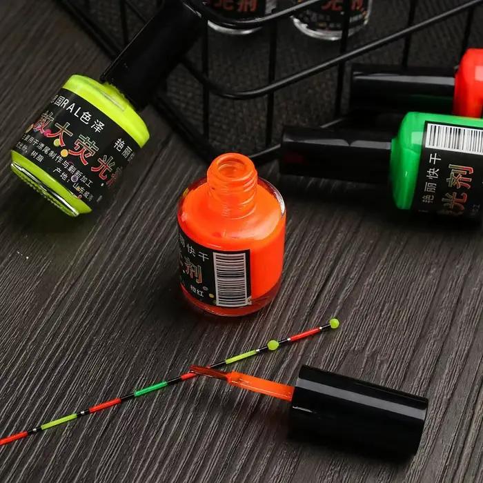 Flotteurs de pêche fluorescents peints à la main pour une visibilité optimale en eau trouble