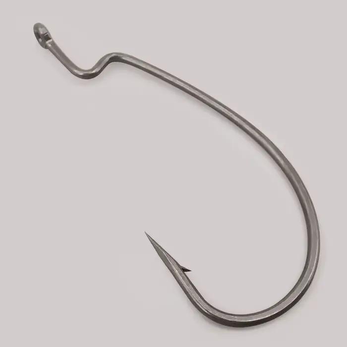 Hameçon offset PTFE Super Slide pour leurres souples Texas rig et drop shot en acier inoxydable