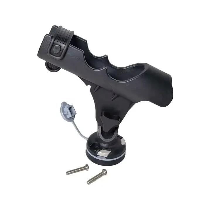 Support de canne à pêche réglable pour kayak et bateau PVC - Fixation sur rail coulissant sécurisée