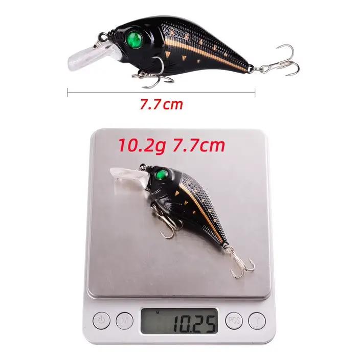 Leurre VIB Hard 3D Eyes 7.5cm 10.2g - minnow coulant avec hameçons triples pour pêche aux carnassiers