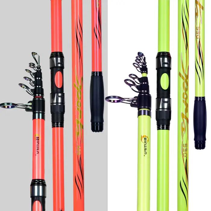 Canne à pêche surf télescopique BIUTIFU 4.5m carbone puissance 80-200g pour lancer longue distance surfcasting