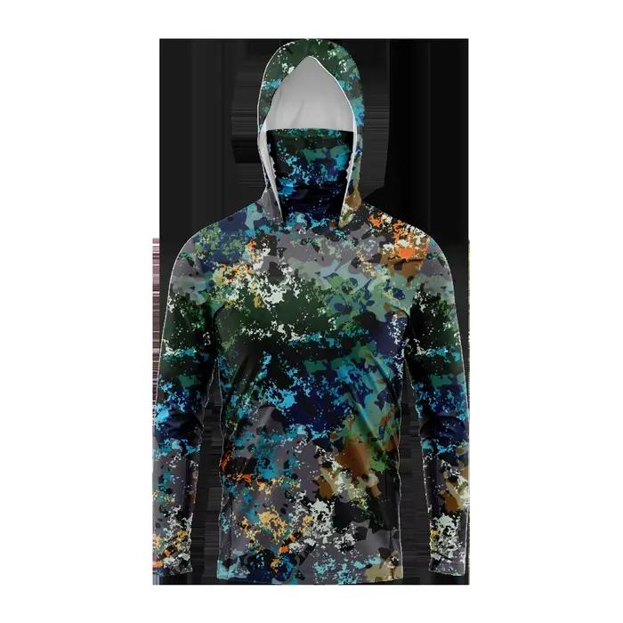 T-shirt manches longues pêche homme protection UV - Vêtement technique fishing respirant et confortable
