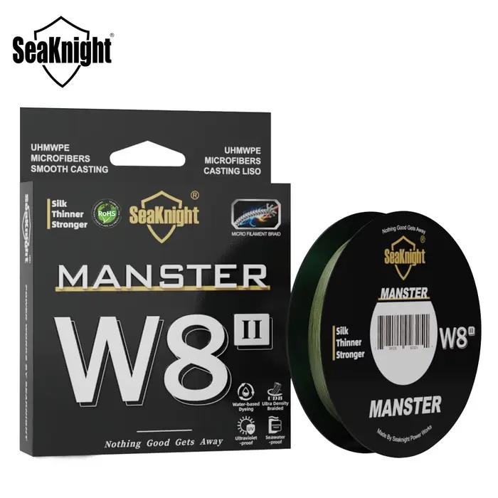 Ligne de Pêche PE 8 Brins SeaKnight W8 II Manster 15-100LB pour Mer et Eau Douce