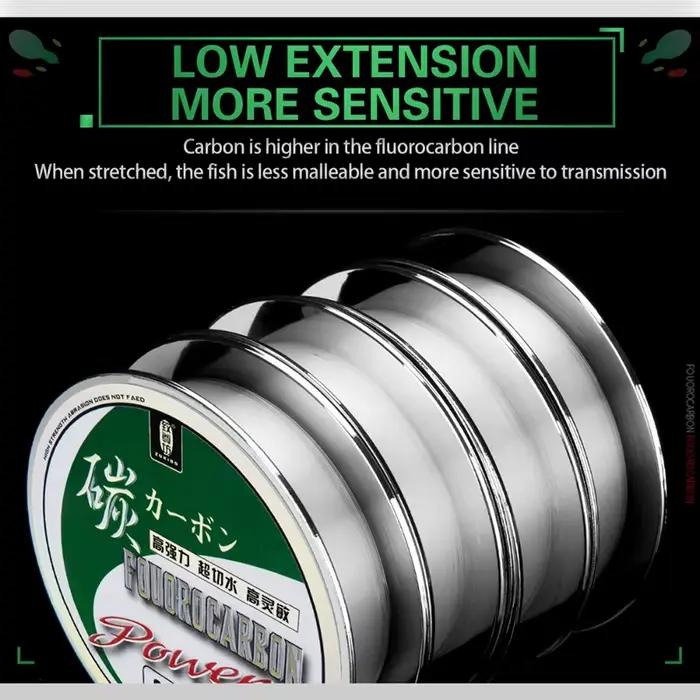 Ligne fluorocarbone japonaise ZUKIBO 50-100m pour pêche mer - fibre carbone coulante 1-25kg