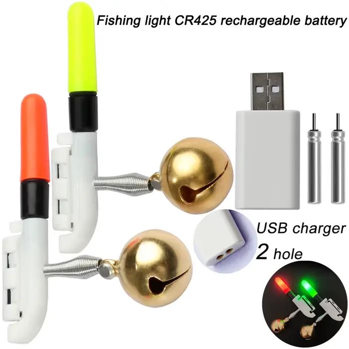 Bâton lumineux GOBAIT CR425 recharge USB alarme morsure LED pêche nuit batterie 3.6V équipement