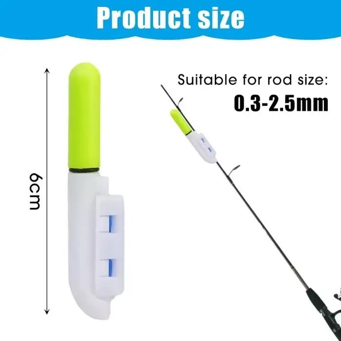 Bâton lumineux LED détachable pour canne à pêche nuit 5 couleurs alarme morsure étanche