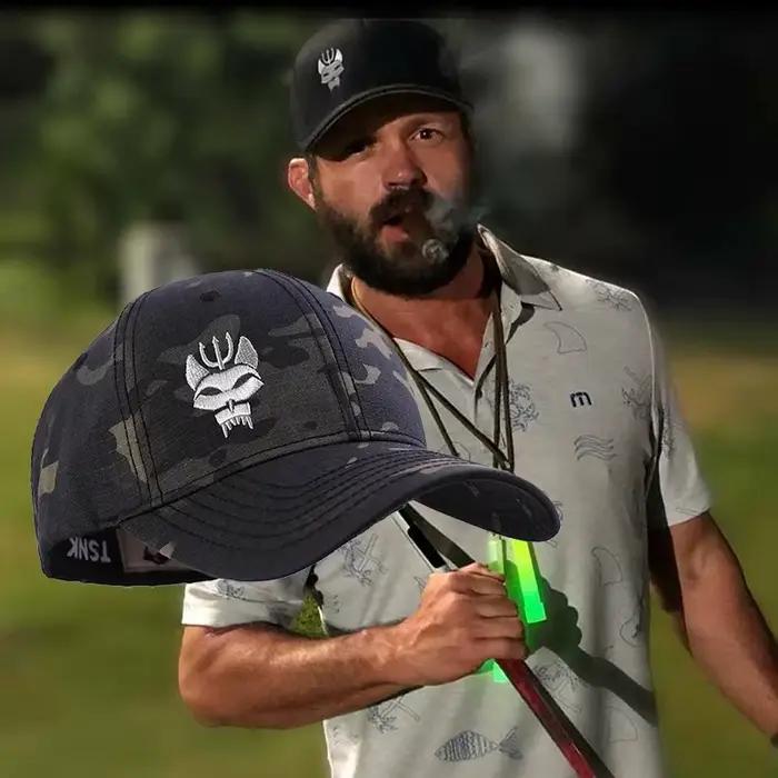 Casquette baseball coton pêche militaire - Snapback extensible tactique pour running et pêche