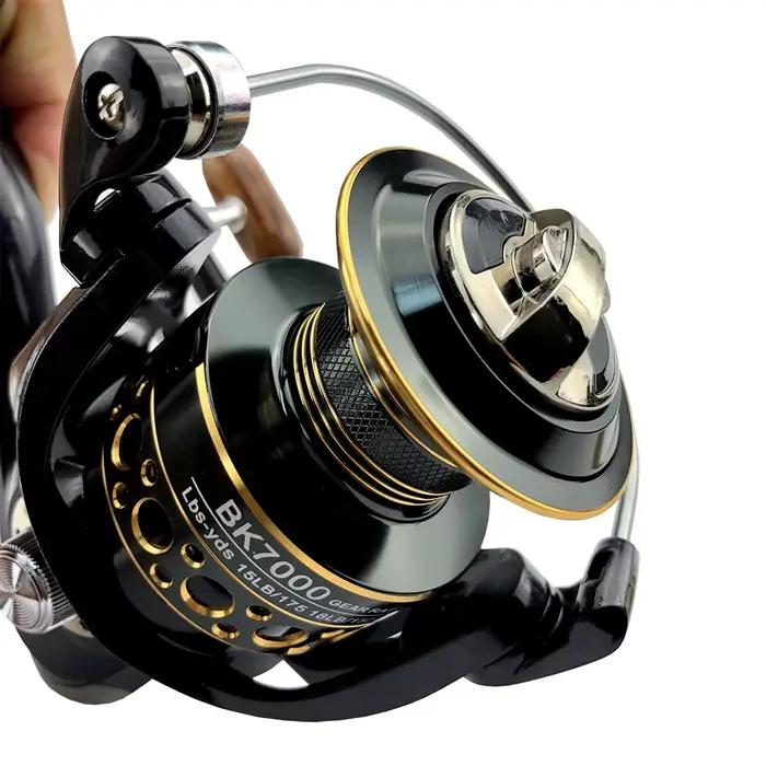 Moulinet spinning pêche carpe BK2000-7000 aluminium résistant eau mer rivière lac pêcheur professionnel débutant cadeau océanique