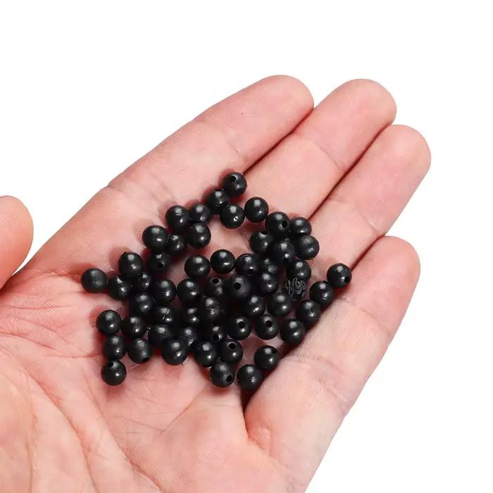 100 perles de pêche souples et dures 3-12mm - Stoppeurs d'espacement pour montages et leurres
