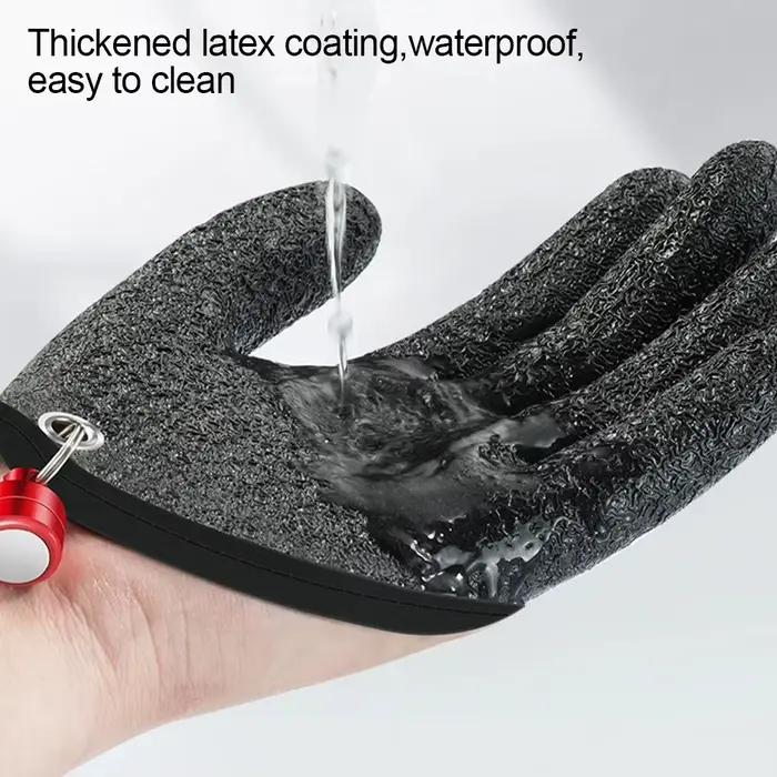 Gants de pêche anti-dérapants imperméables doigts entiers protection mains coupe et abrasion pêche