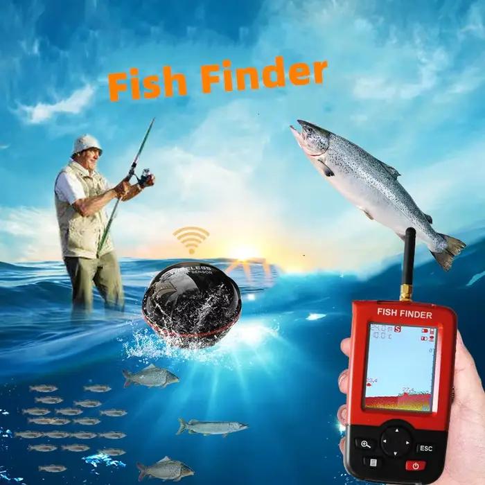 Sondeur de poissons portable sans fil 2025 nouvelle génération échosondeur intelligent détecteur pêche