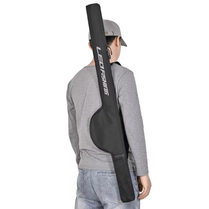 Sac de transport canne à pêche 85-126cm étanche portable avec sangle pour matériel de pêche