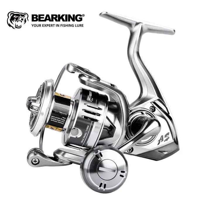 Moulinet de pêche spinning mer Bearking 1000-6000 9+1 roulements, étanche et puissance de drague 20kg