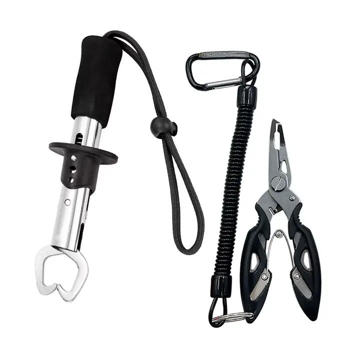 Pinces à leurres en acier inoxydable 17/21cm - Multi-fonctions pour extraire les hameçons et contrôler les poissons