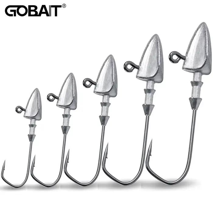 5 têtes plombées métal 3.5g à 35g - Hameçons sharp pour Texas Rig et leurres souples