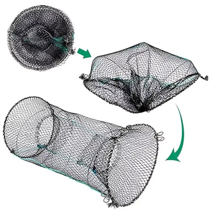 Piège pêche pliable télescopique 1 ou 2 pièces - Cage écrevisses crabes poissons crevettes homards portable