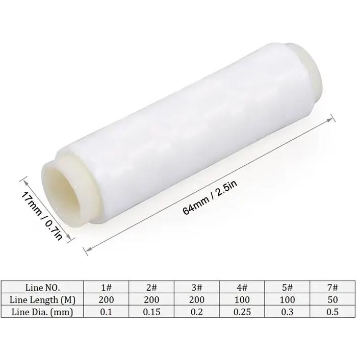 10 pièces fil nylon pêche leurres accessoire flottant invisible élastique haute résistance polyester