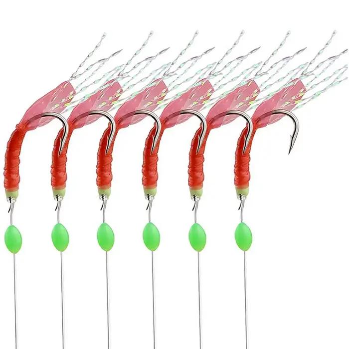 Lot de 5 leurres Wobbler Sabiki et hôtes luminescents pour la pêche en mer la nuit