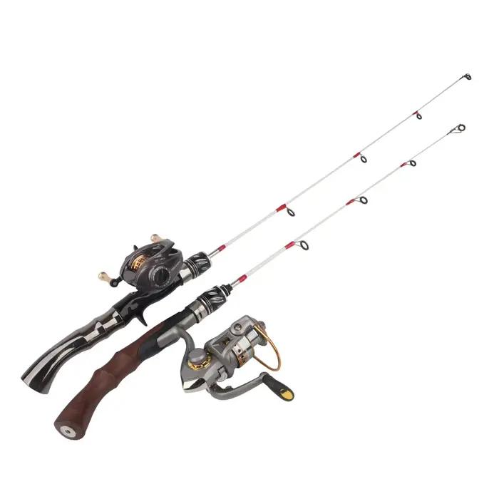 Canne à pêche sur glace ultralégère pour crevettes, 60 et 70 cm, équipement portable hiver