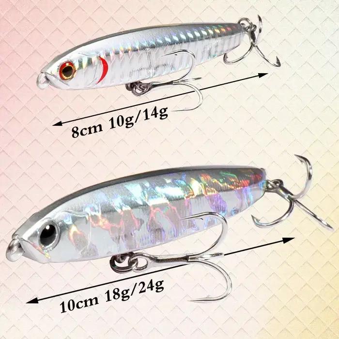 Leurre GOBAIT sinking pencil 8-10cm pour pêche carnassiers - popper plopper métal jig wobbler casting