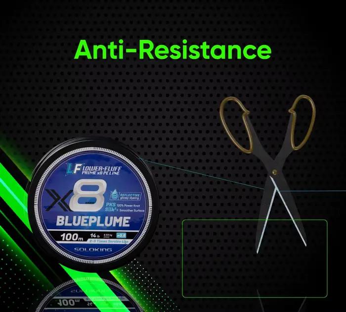 SOLOKING NEW Ligne de Pêche Tressée X8 100m 150m Super Lisse Multifilament PE 12lb-40lb pour Mer