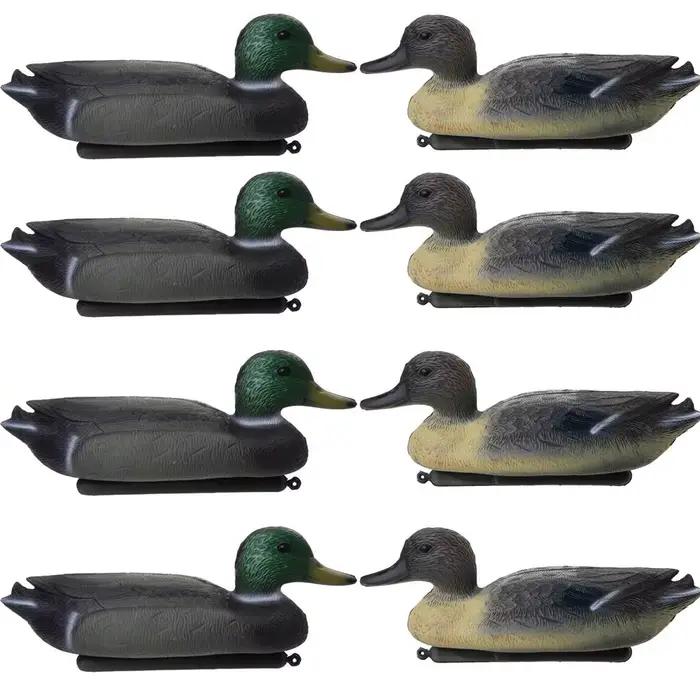 Leurre canard mâle flottant plastique décoration jardin et chasse aux canards