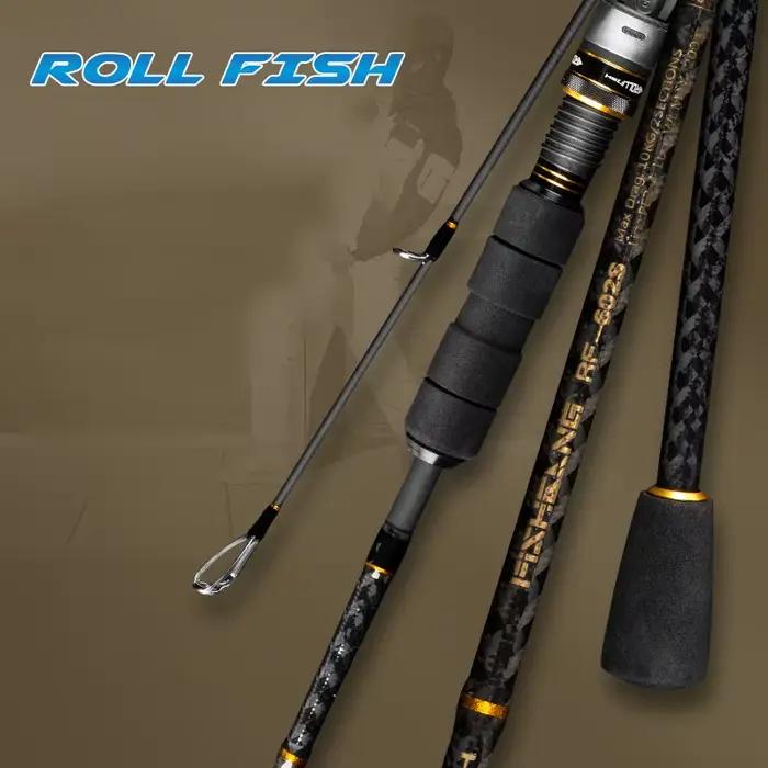 Canne ROLLFISH bateau carbone jigging léger spinning casting mer 2 sections 1.68-1.98m 127-141g leurre