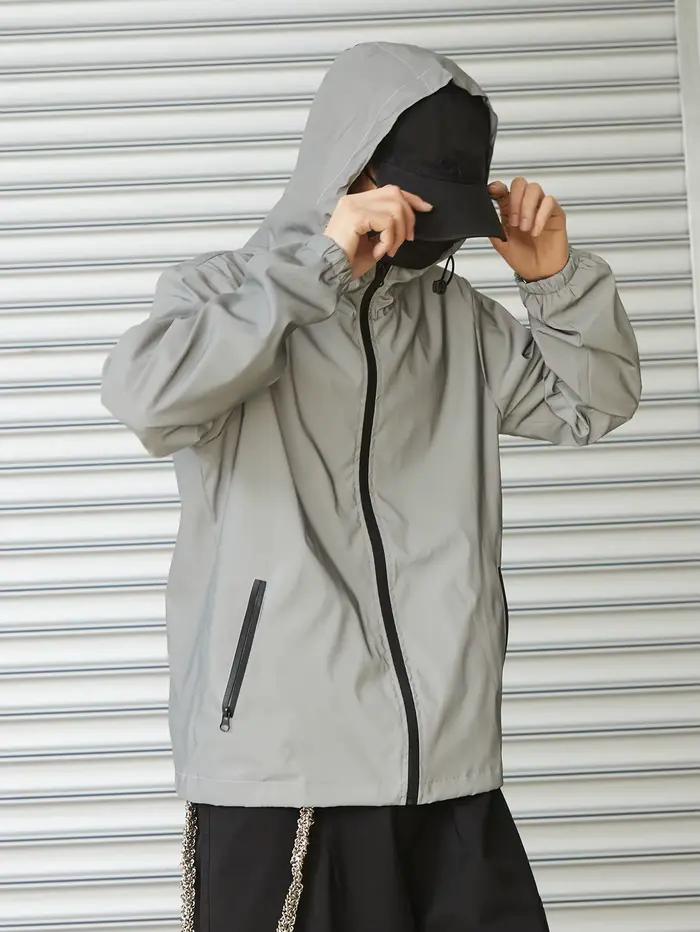 Veste réfléchissante nuit homme running - Veste sécurité pêche nocturne visibilité optimale
