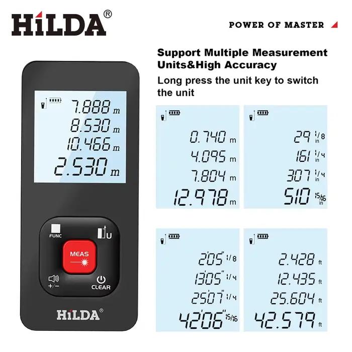 Télémètre laser HILDA 120M/100M/50M - Outil professionnel pour pêche et construction