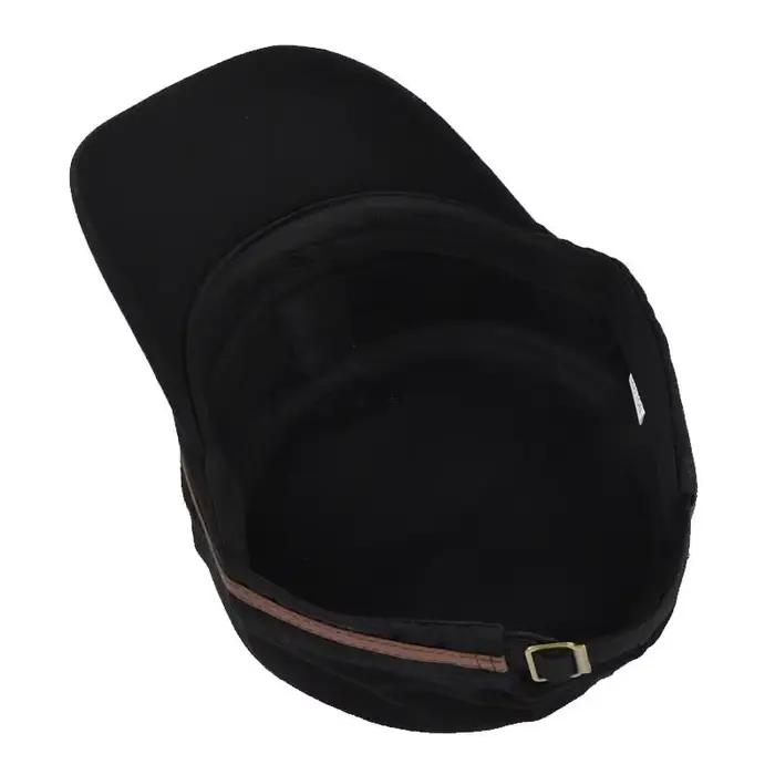 Casquette plate brodée polyvalente pour homme et femme, idéale pour randonnée, pêche et activités outdoor en coton, four seasons, non irritant, style sport chic