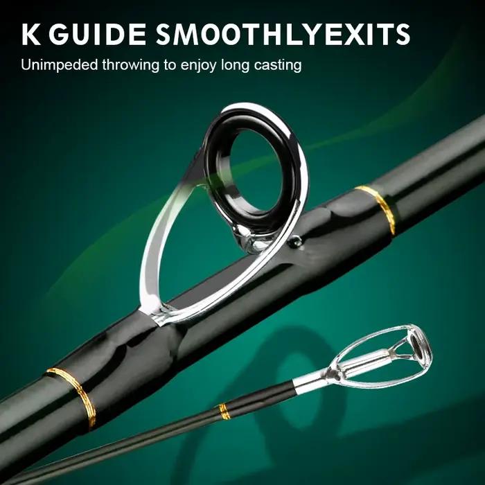 Canne à pêche carbone portable CEMREO 1.8m-2.4m - Spinning et casting, qualité voyage MACARS