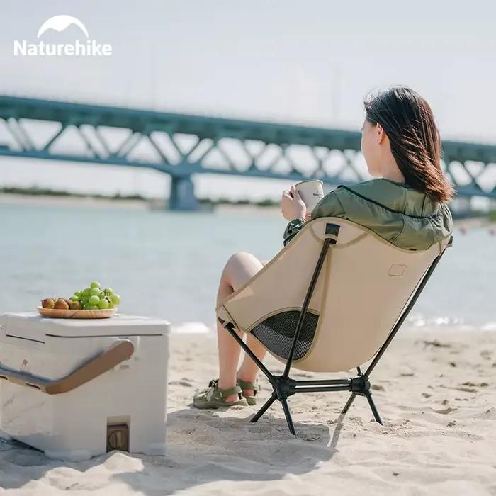 Chaise pliante pliante en fer robuste pour camping pêche plage et voyages confort optimal naturehike occasions spéciales