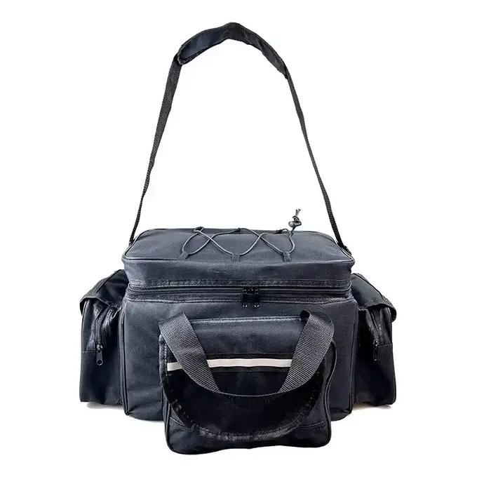 Sac pêche nylon waterproof 50x30x25cm grande capacité - Sac épaule double couche multifonction