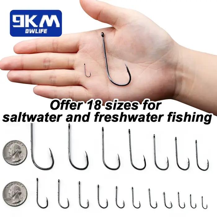 Hameçons Baitholder avec deux barbes pour fixation sûre des appâts adaptés aux eaux douces et salées pour la pêche en mer rivière et lac