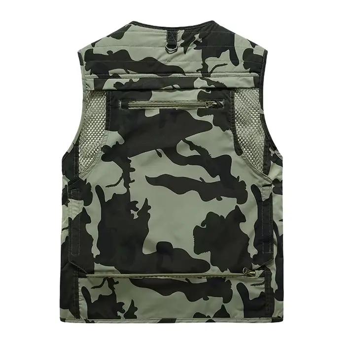 Veste mesh pêche randonnée 2023 - Gilet respirant multi-poches escalade photo camping extérieur