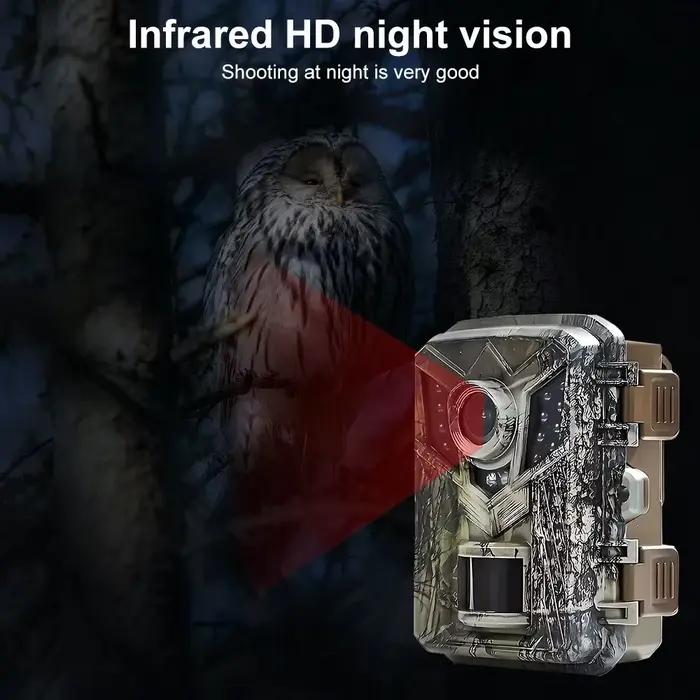 Mini caméra de chasse étanche avec vision nocturne 940nm pour monitoring faunique discret