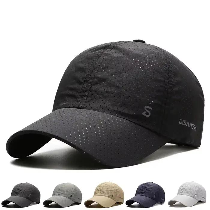 Casquette running langue canard pêche - Séchage rapide respirante été pêche sportive homme