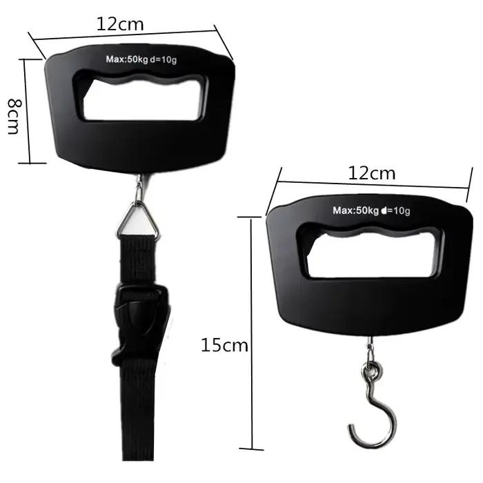 Pèse-personne électronique portable 50Kg mini accrocheur pêche balance numérique affichage bleu précision 10g